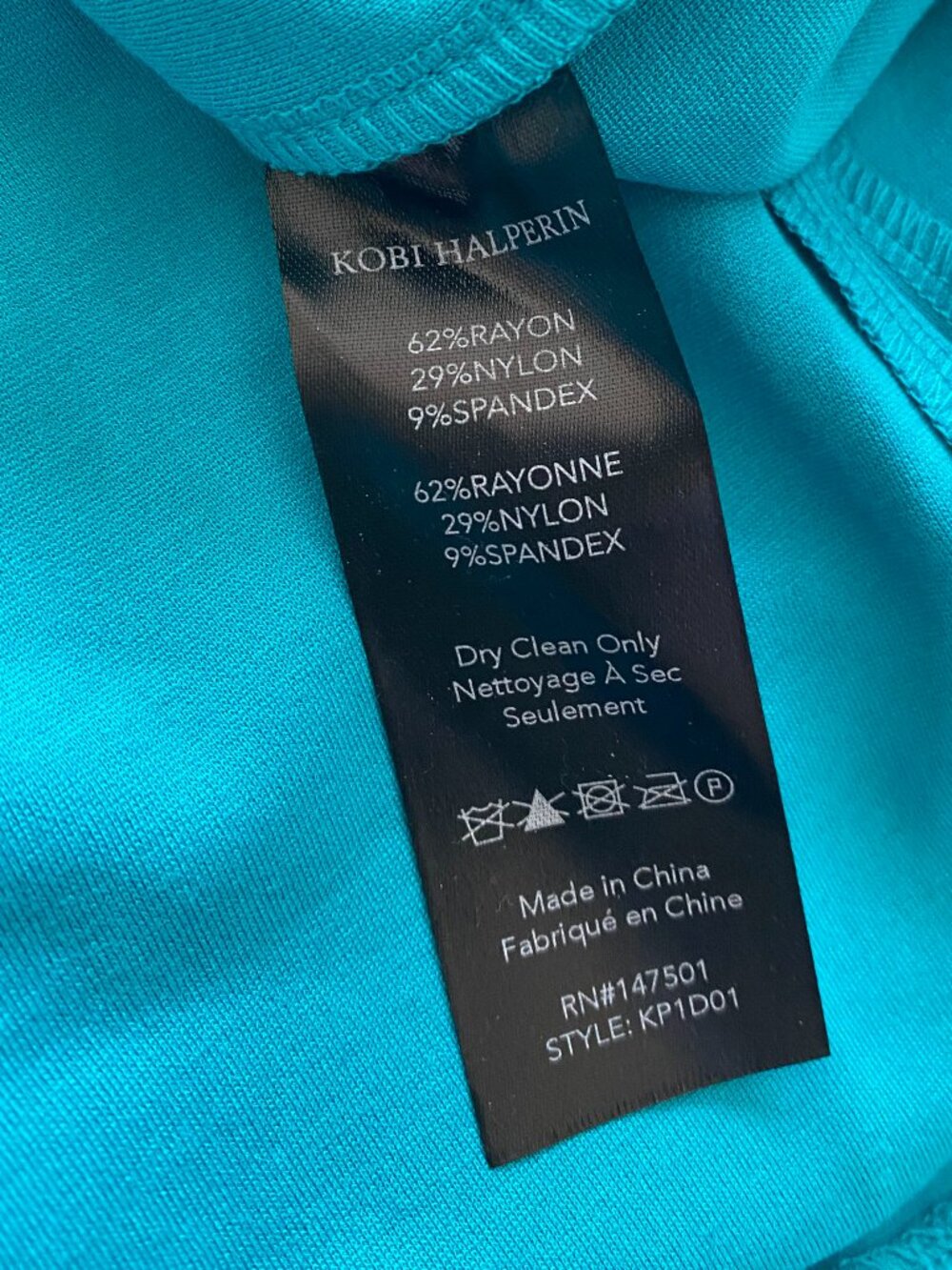 Kobi Halperin NWT | Maddy Twist Front Mini Dress in Turquoise - Picture 11 of 11